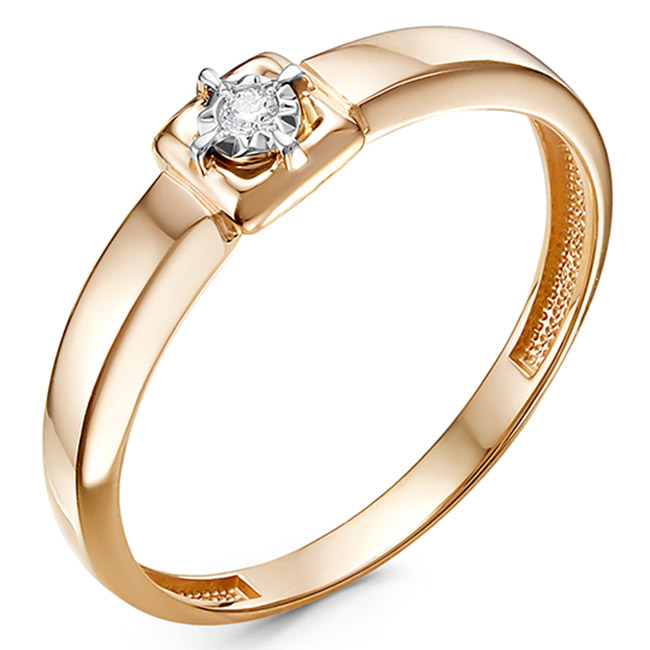 Кольцо, золото, бриллиант, БР111548